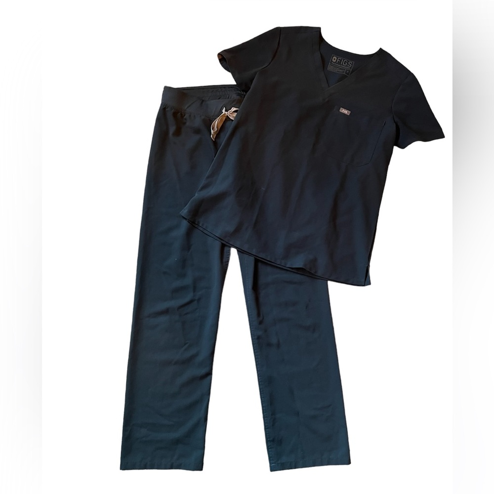 Figs Dark Harbor Scrub Set Size Small